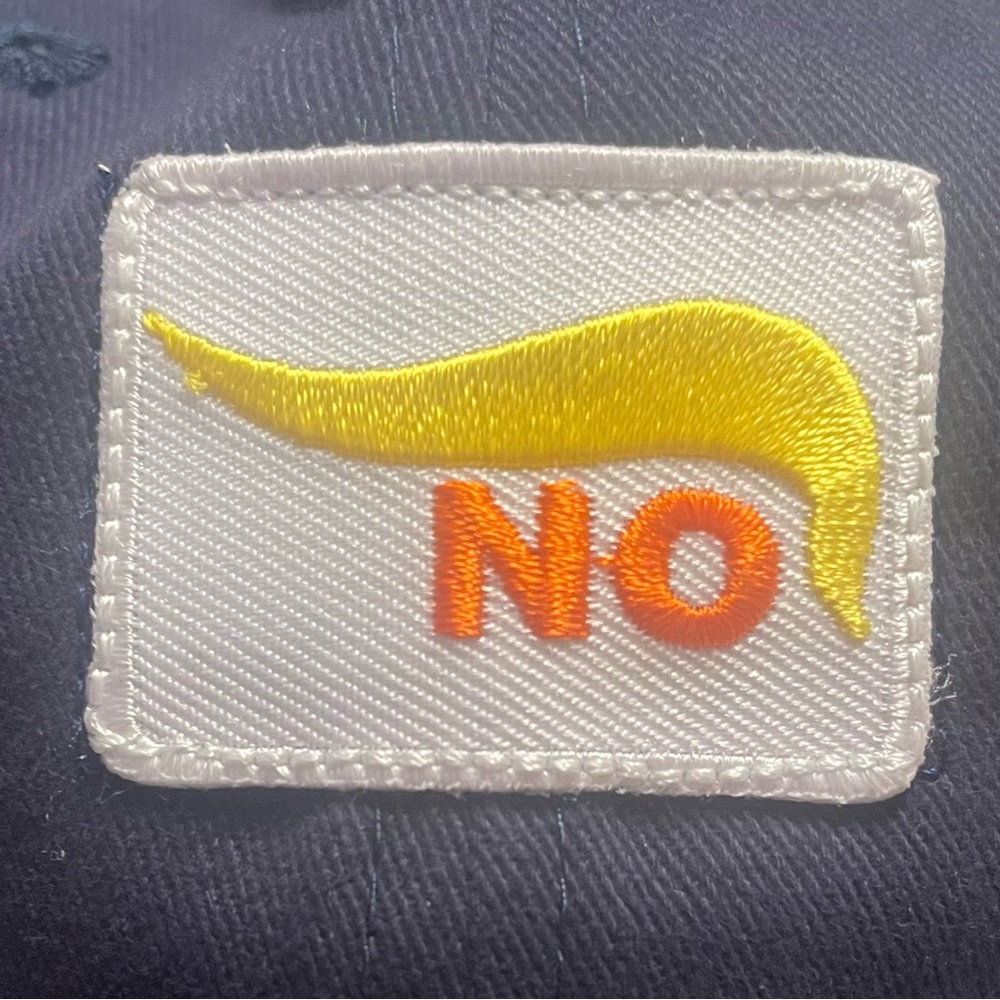❌SOLD OUT❌”NO” Trump. Yellow/ Orange Tupee anti- trump hat.